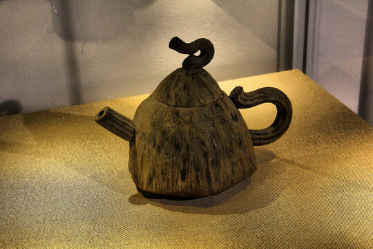 竹雕茶艺茶壶