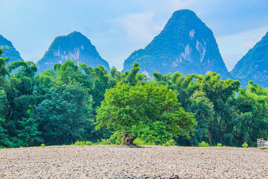 广西阳朔遇龙河桂林山水