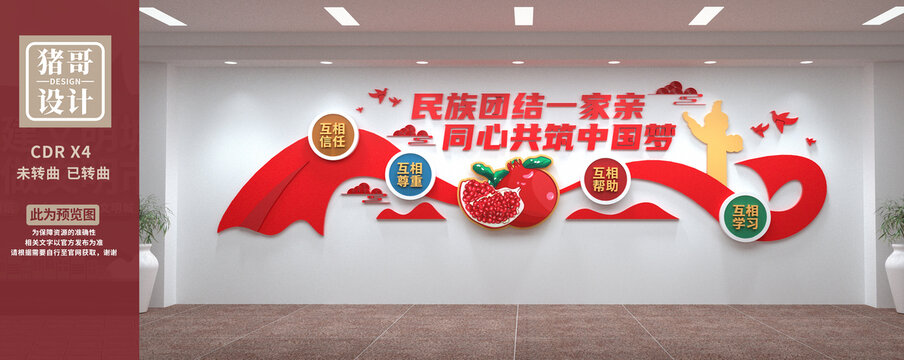 民族團(tuán)結(jié)文化墻