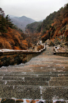 泰山登山步道十八盘