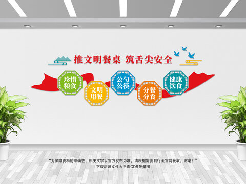 食堂文化墻