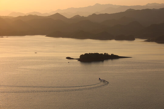 浙江千岛湖日落