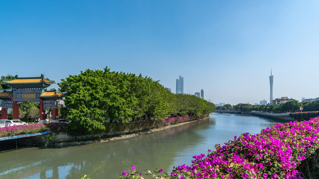 广州珠江两岸岸风光