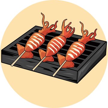 鐵板烤魷魚(yú)