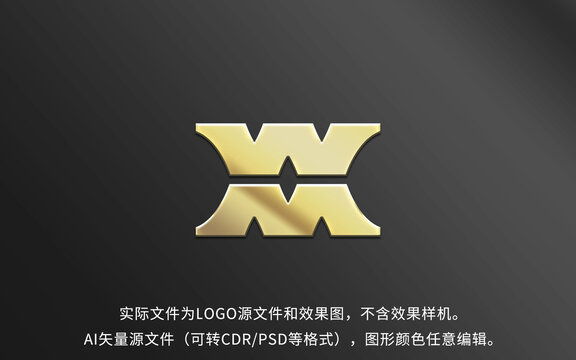 WM字母LOGO标志设计