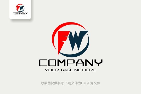 FW标志电子化工网站logo