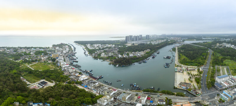 海南潭门渔港