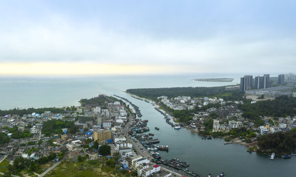 海南潭门渔港