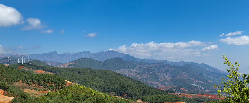 东川红土地全景图