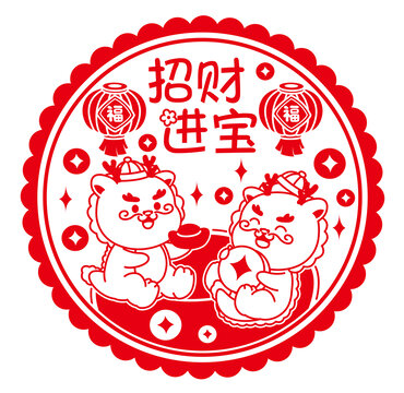 龍年靜電貼