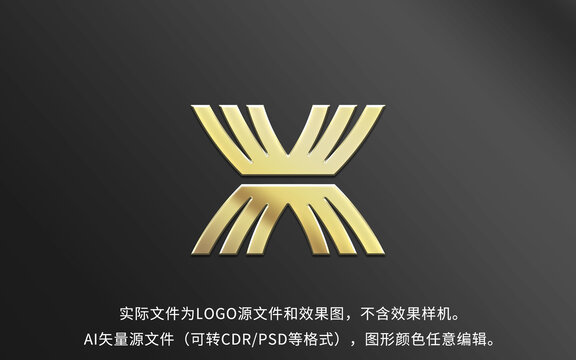 VX字母LOGO标志设计