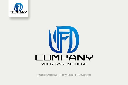 FD标志FD字母logo