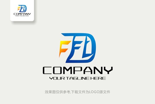 FD标志FD字母logo