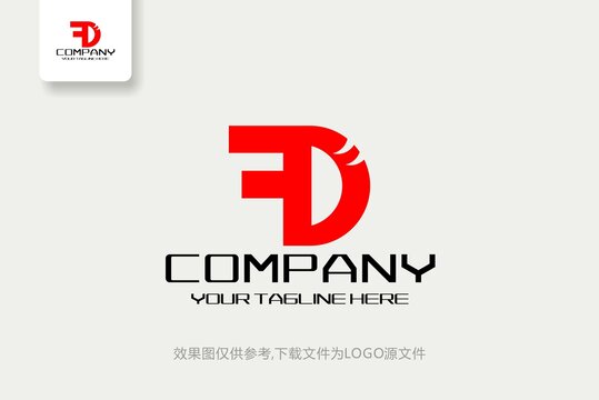 FD标志FD字母logo