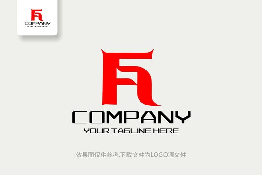 F字母商贸实业科技logo