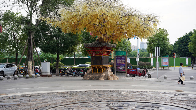 眉山市水街风景