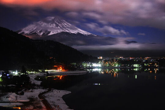 富士山夜色