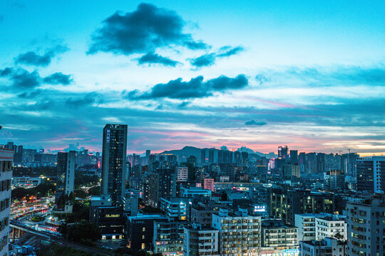 五和附近城市夜景