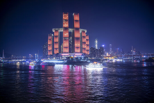 重庆朝天门夜景