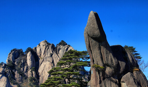 黄山奇峰怪石