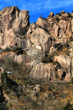 仙境黄山黄山高山峡谷