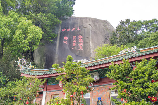 日光岩寺天风海涛悬崖石雕