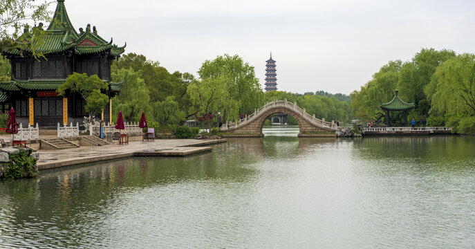 江苏扬州瘦西湖二十四桥