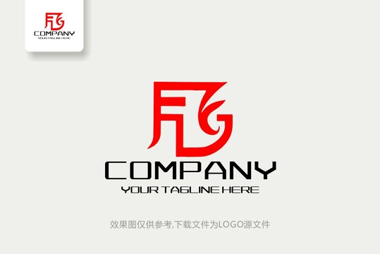 FG标志FG字母logo