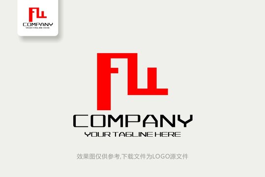 FL标志FL字母logo