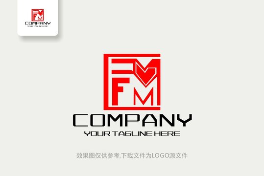 FM标志FM字母logo