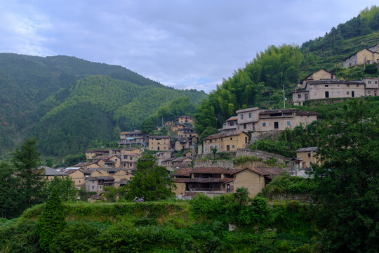 丽水松阳陈家铺古村落风光