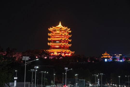 武汉黄鹤楼夜景