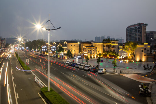 启明里夜景