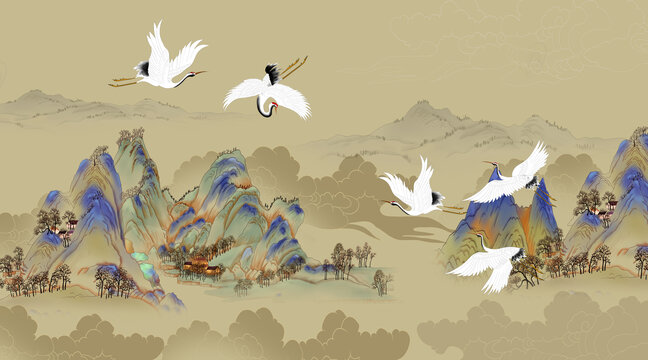 新中式山水畫
