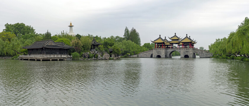 扬州瘦西湖全景