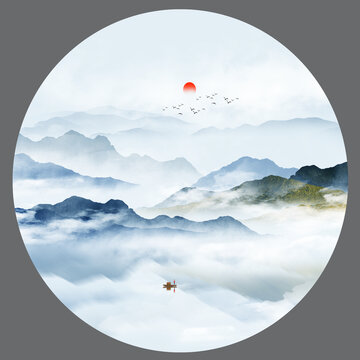水墨山水畫