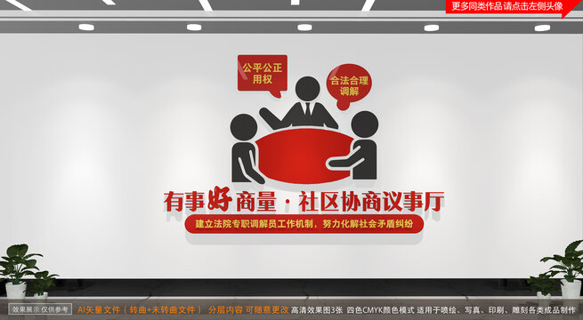 社區(qū)調(diào)解室文化墻