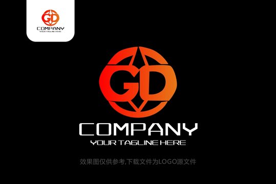 GD标志GD字母logo