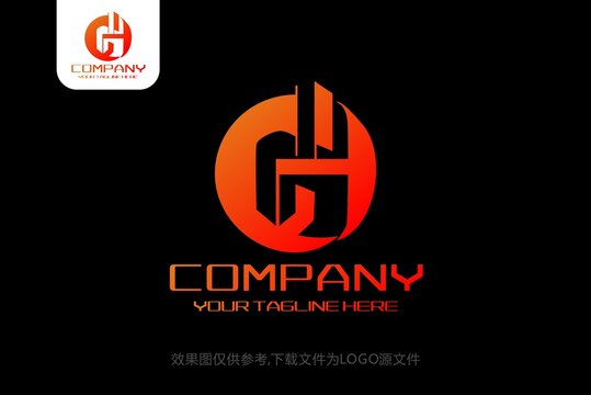 GH标志GH字母logo