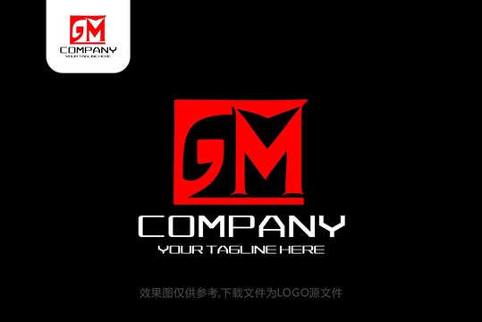 GM标志GM字母logo