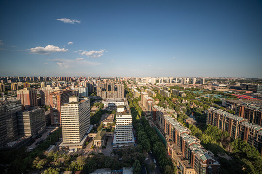 北京城市市区建筑全景