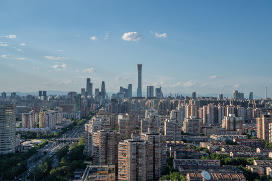 北京国贸cbd城市建筑全景