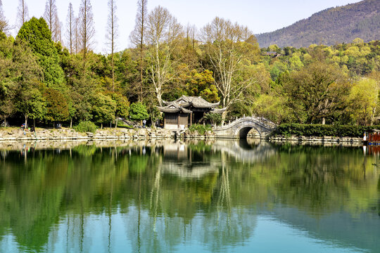 浙江台州临海市东湖美景