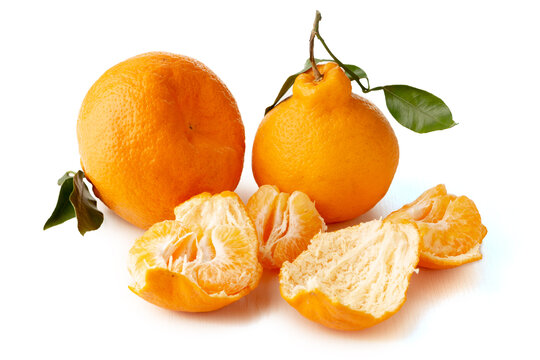 掰开的丑橘