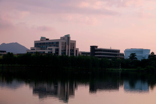 东莞松山湖夕阳美景