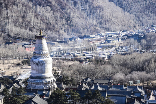 山西五台山全景