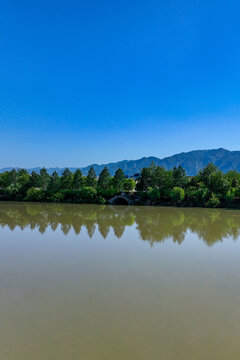 青山绿水全景