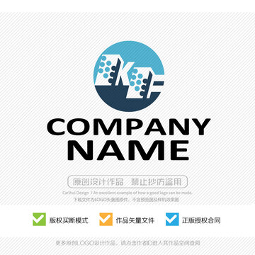 kf字母標(biāo)志商標(biāo)標(biāo)志設(shè)計(jì)