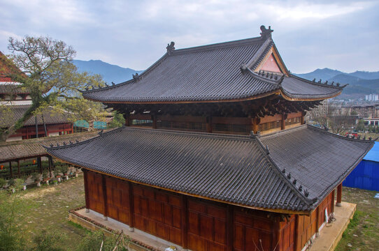 建瓯东岳庙大殿建筑