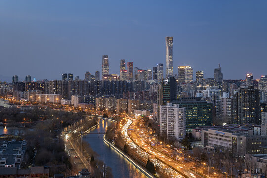 北京城市夜景